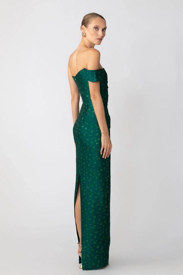 Sau Lee Jackson Jacquard Gown