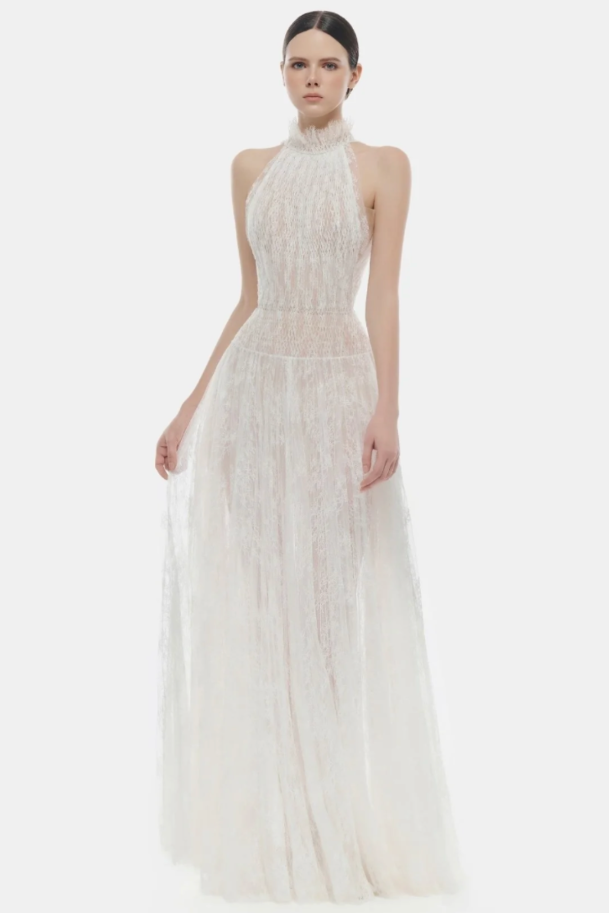 VD Montsand Eternelle Lace Maxi White Dress – GlamEdge Dress & Gown