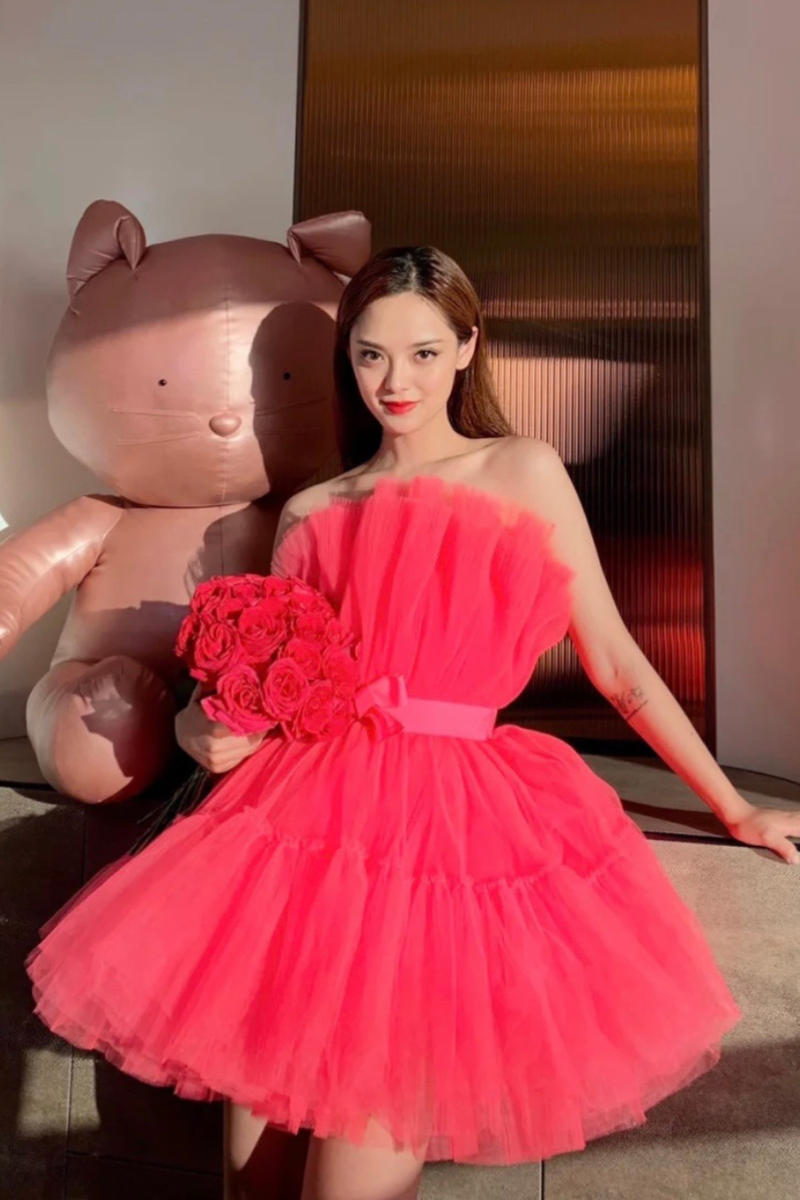 Barbie Tulle Pink Mini Gown  GlamEdge Dress & Gown