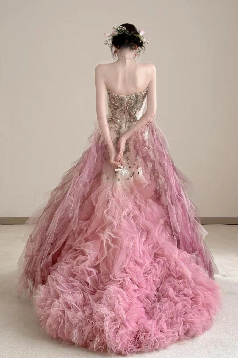 LP Enchanted Mermaid Gradient Pink Gown