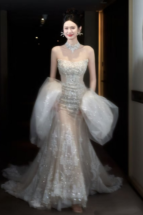 NMX Shining Maiden Mermaid Gown with Cape