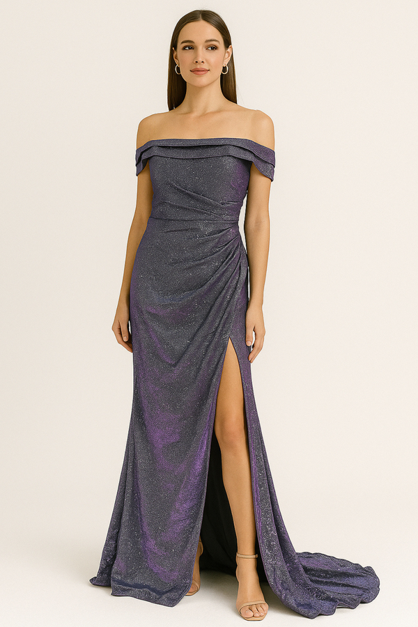 Arya Stardust Violet Gown