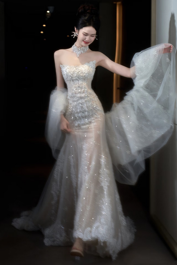 NMX Shining Maiden Mermaid Gown with Cape