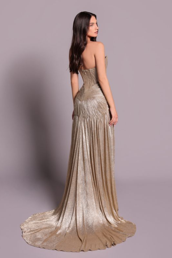 TE Carlos Gold Gown