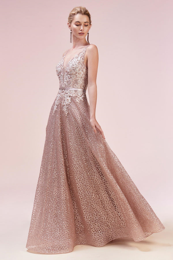 AL Amy Rose Gold Gown