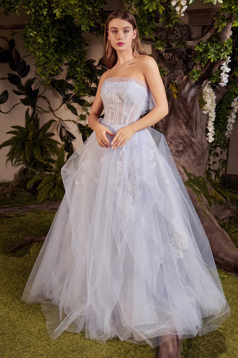 AL Aurora Tulle Corset Lilac Gown