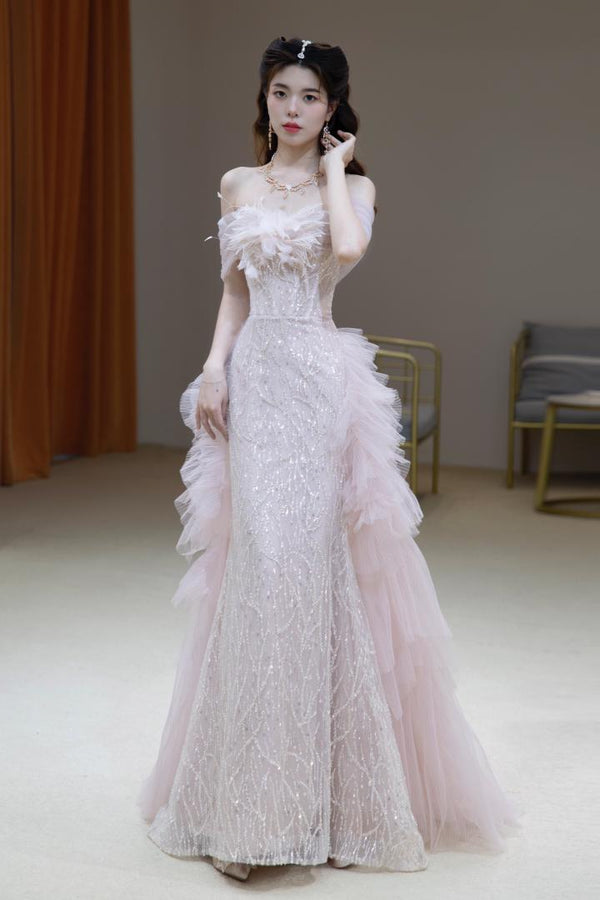 K Phae Pink Overskirt Gown