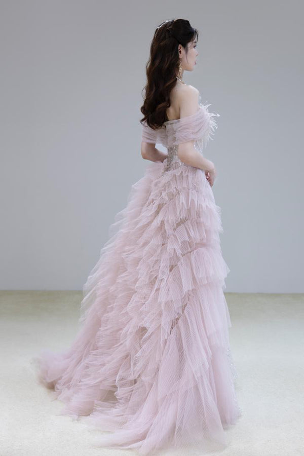 K Phae Pink Overskirt Gown
