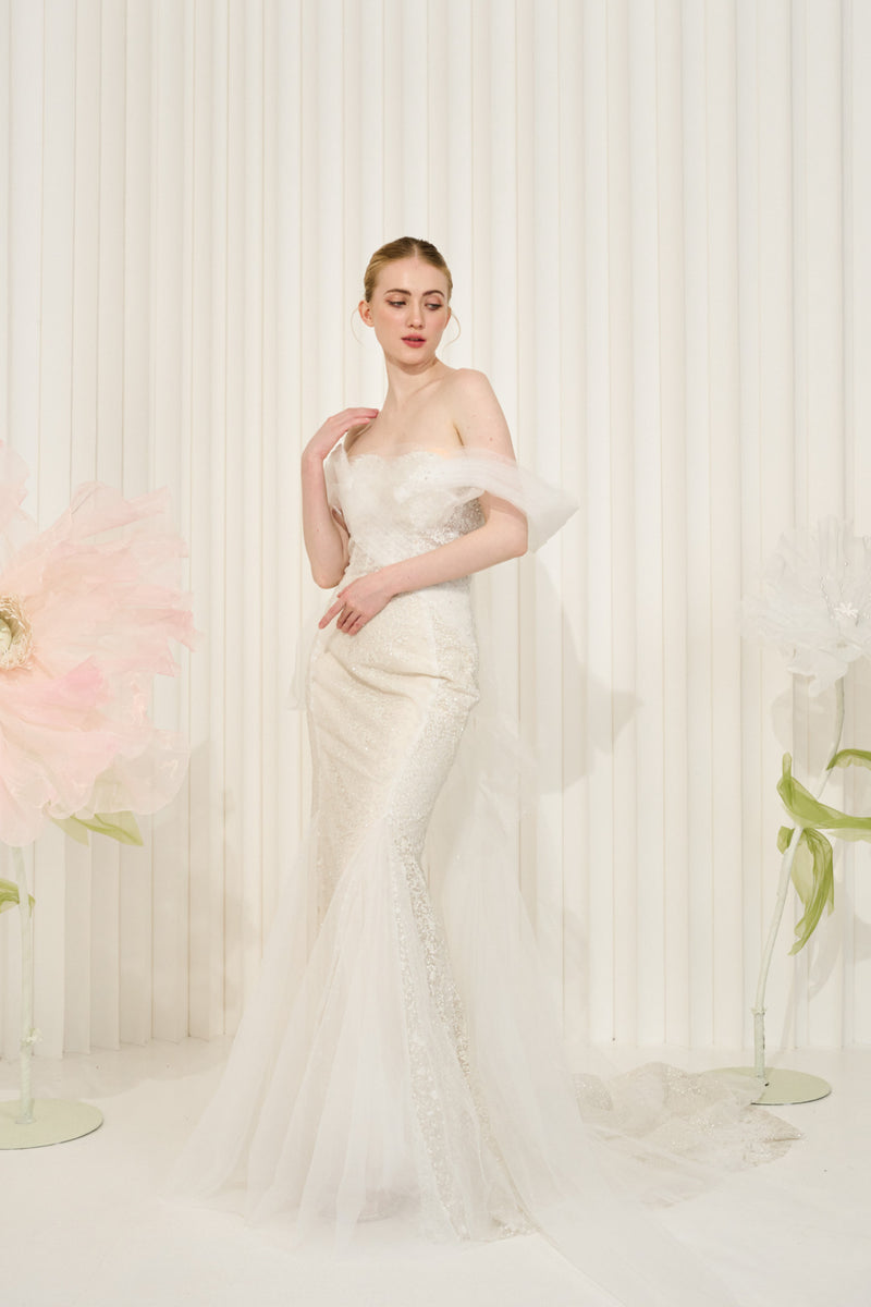 Bellona Bow Mermaid Gown