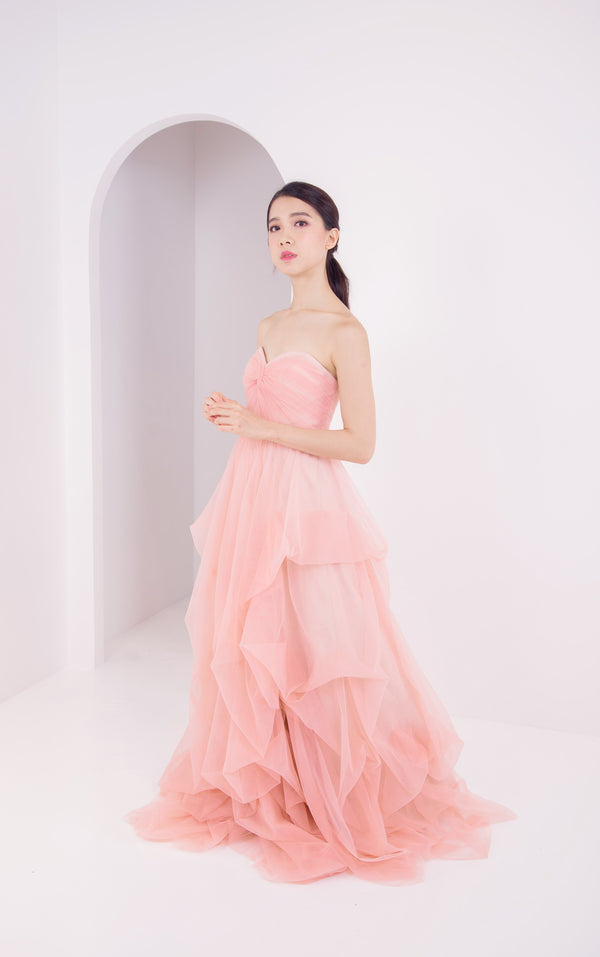 Tulle Pink Gown
