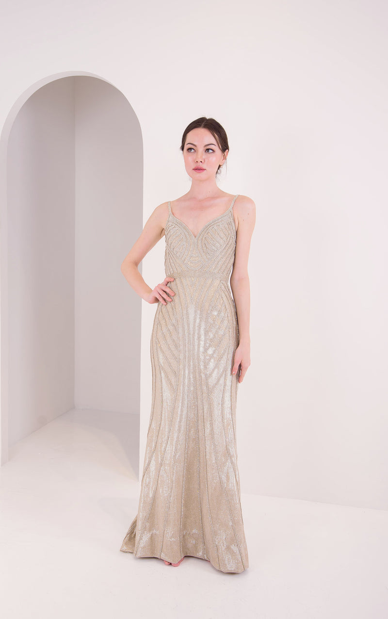 AL Liss Starlight Metallic Gown