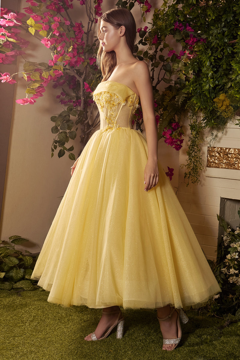 AL Sebastian Sunshine Yellow Midi Gown