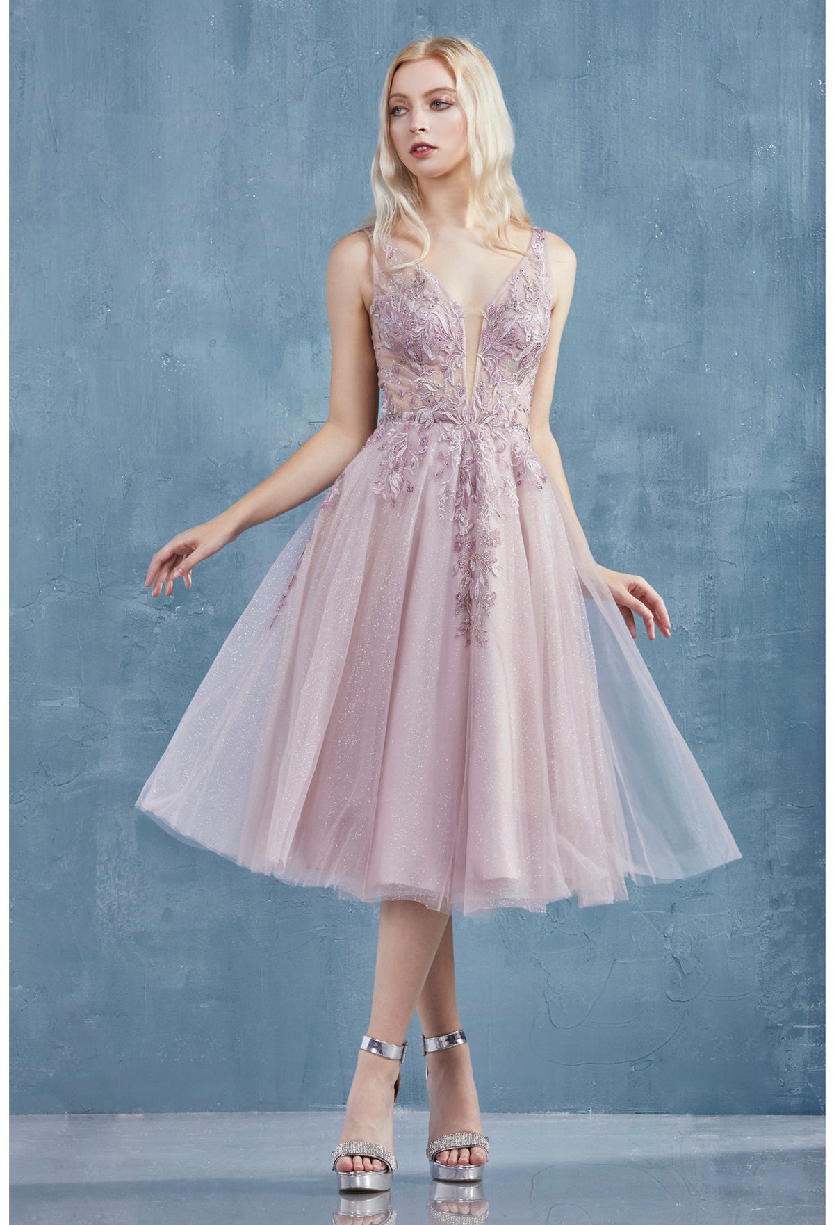 knee length dresses for ladies Florianne Satin Maxi Dress main image 1