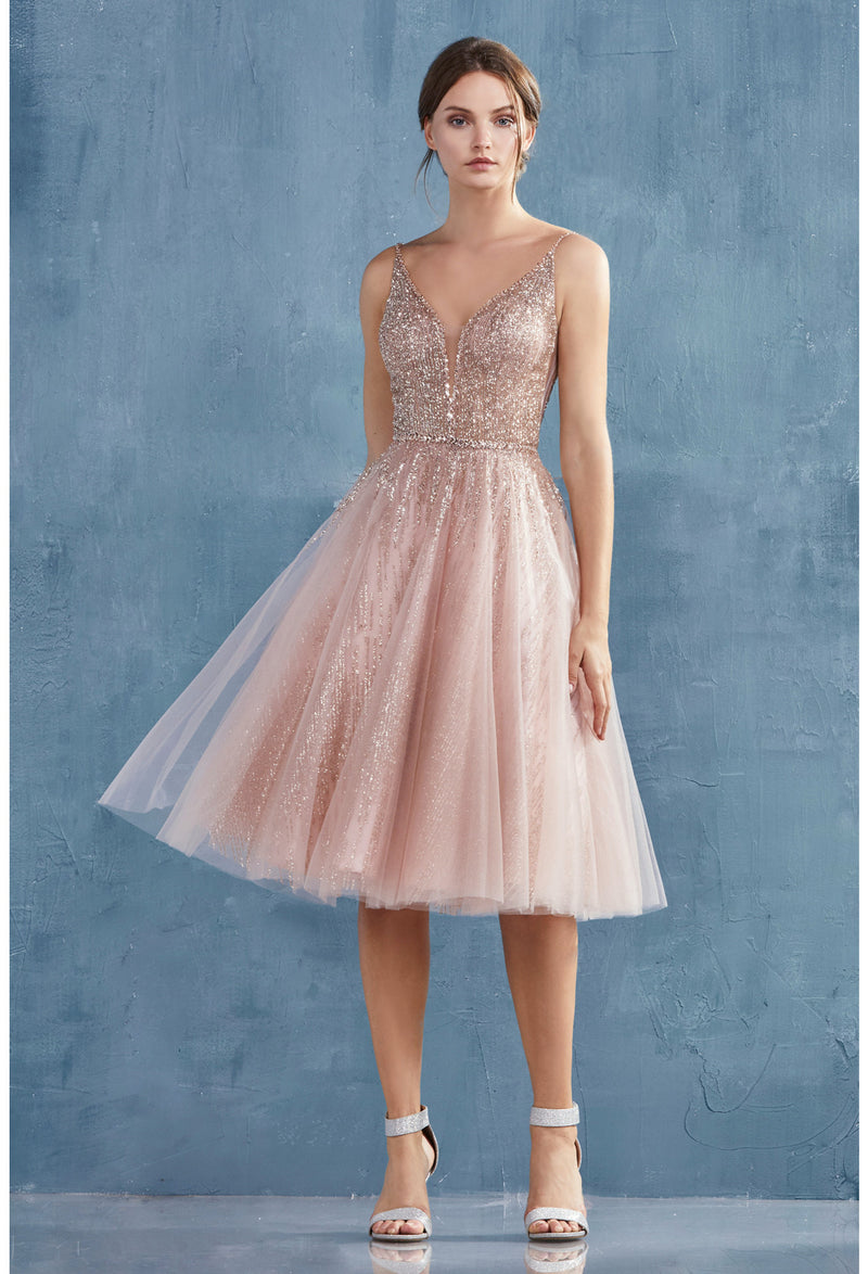 AL Angelica Dipping Rose Gold Gown GlamEdge Dress & Gown AL Angelica Dipping Rose Gold Gown GlamEdge Dress & Gown