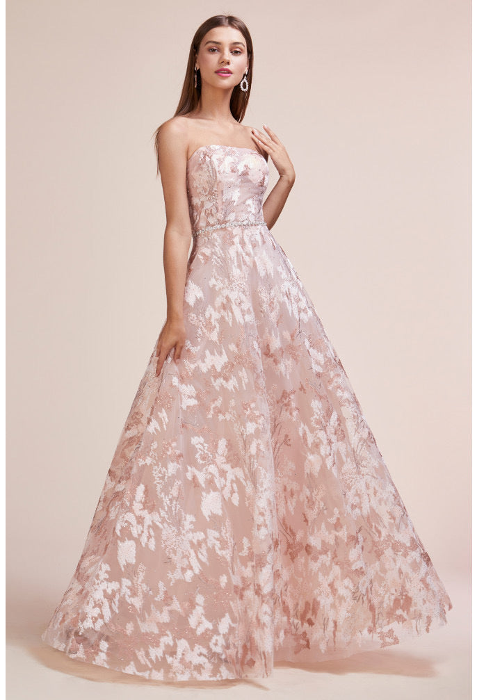 AL Athena Floral Pink Gown