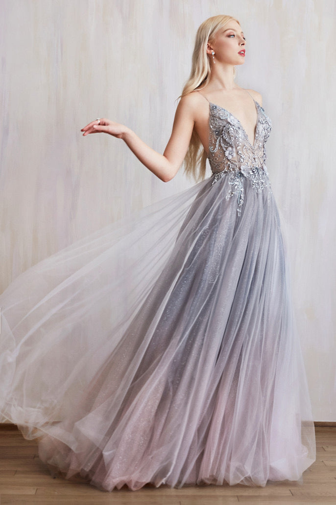 AL Daphne Fairytale Smoky Blue Ombre Gown GlamEdge Dress & Gown AL Daphne Fairytale Smoky Blue Ombre Gown GlamEdge Dress & Gown