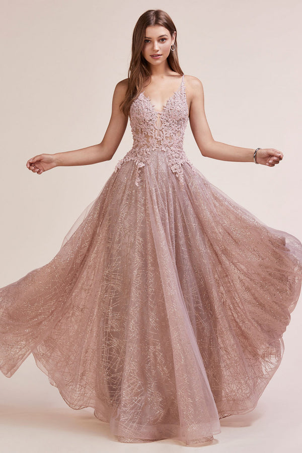 AL Midas Rose Gold Gown GlamEdge Dress Gown