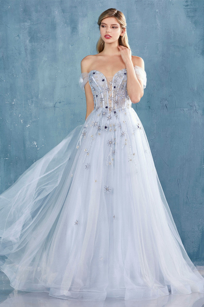 AL Starry Baby Blue Gown