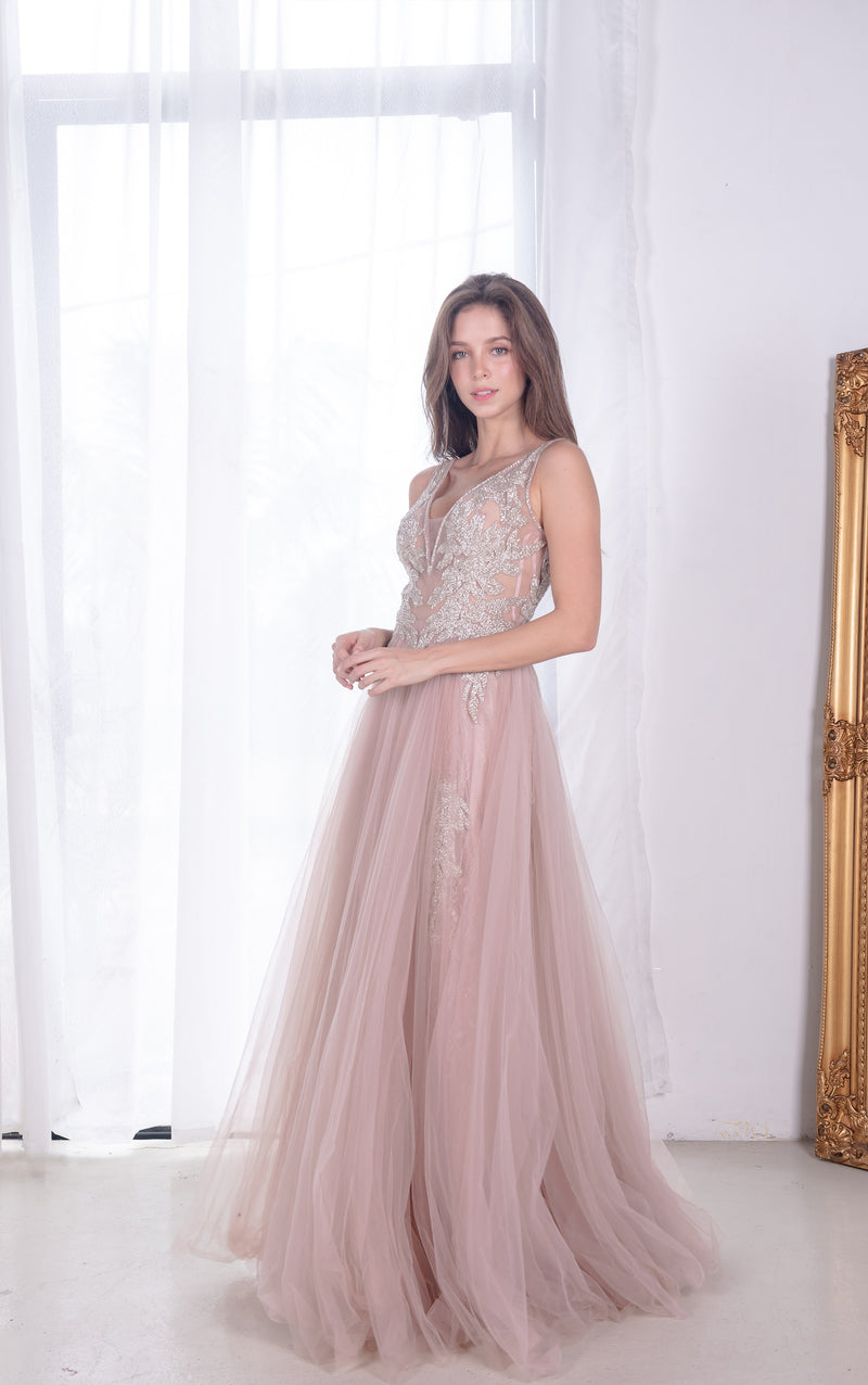 Acantha Dusty Pink Gown