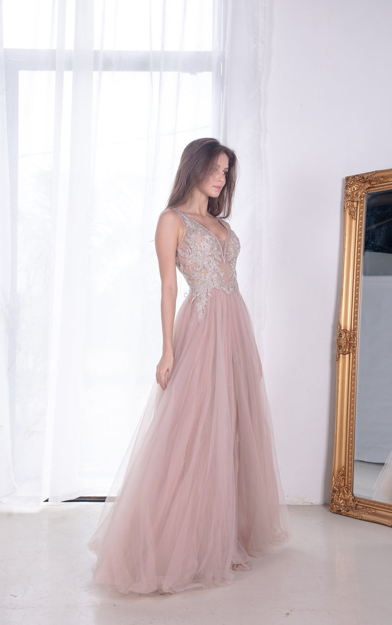 Acantha Dusty Pink Gown