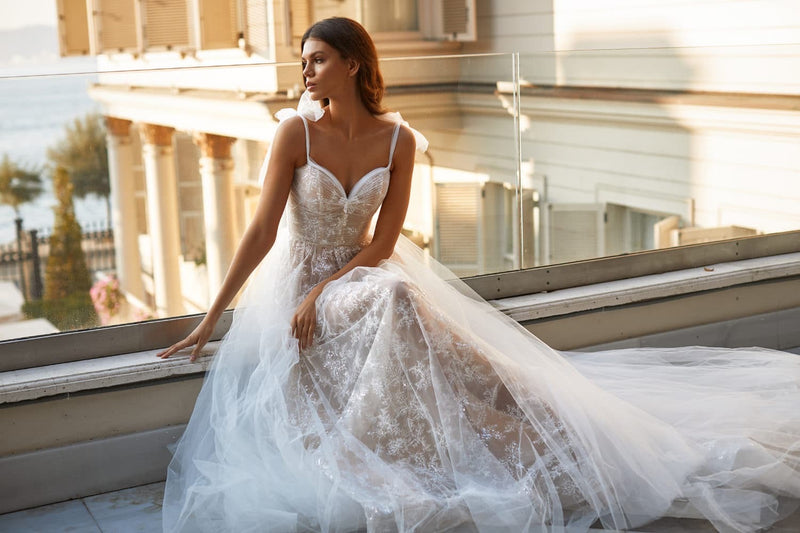 White & Lace Aida Gown