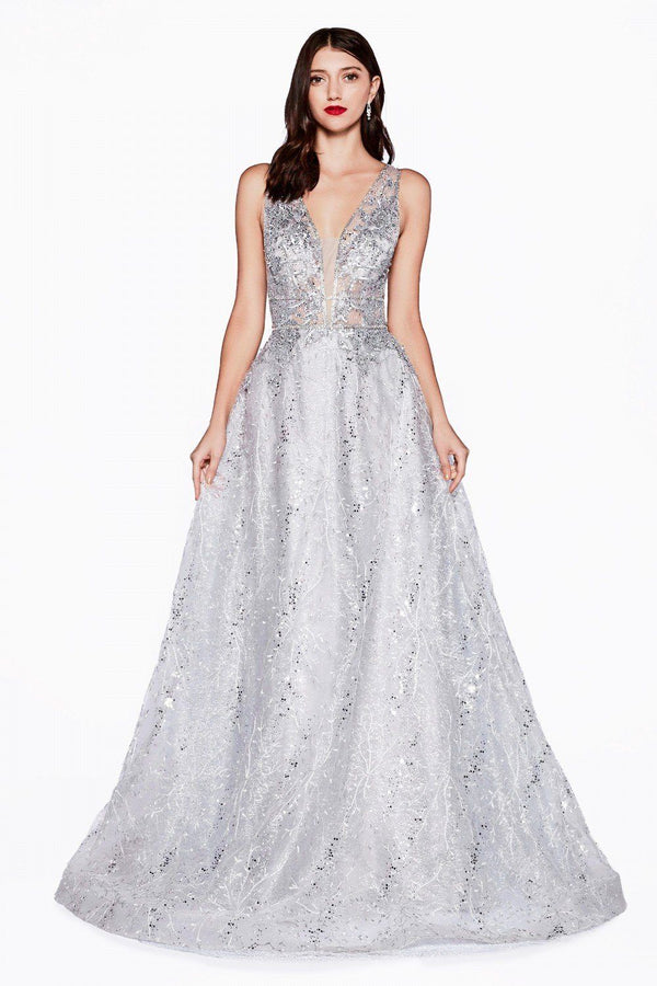 CD Frozen V-Line Silver Gown