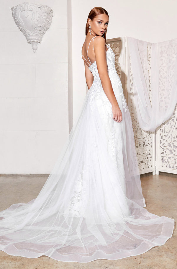 CD Alyssa Lace Overskirt Gown
