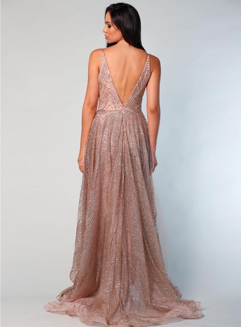 H Abigail Rose Gold Gown