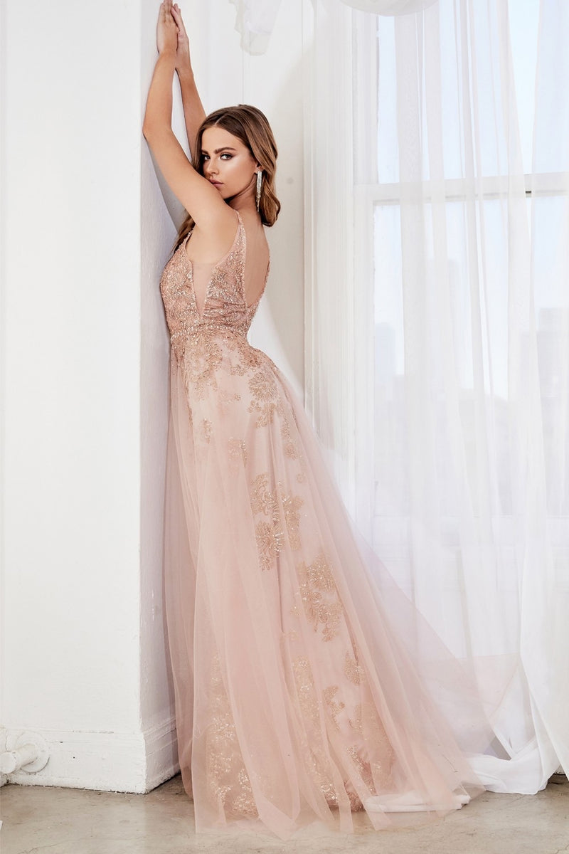 CD Angelica Rose Gold Gown
