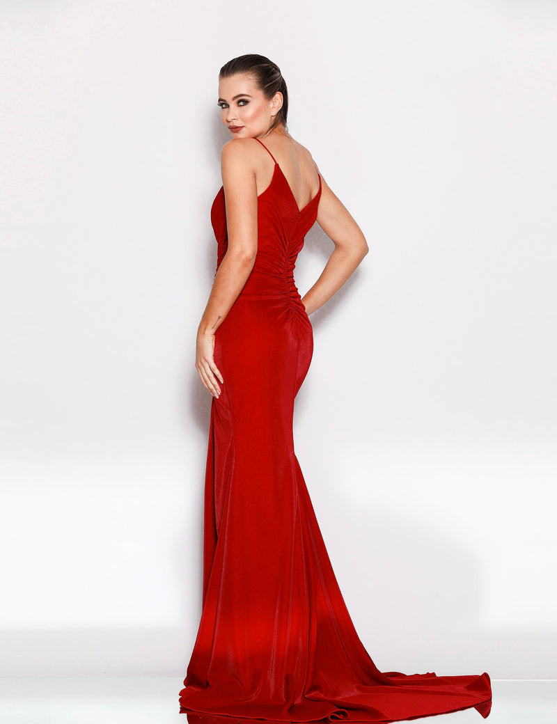 JA Chaque Red Gown