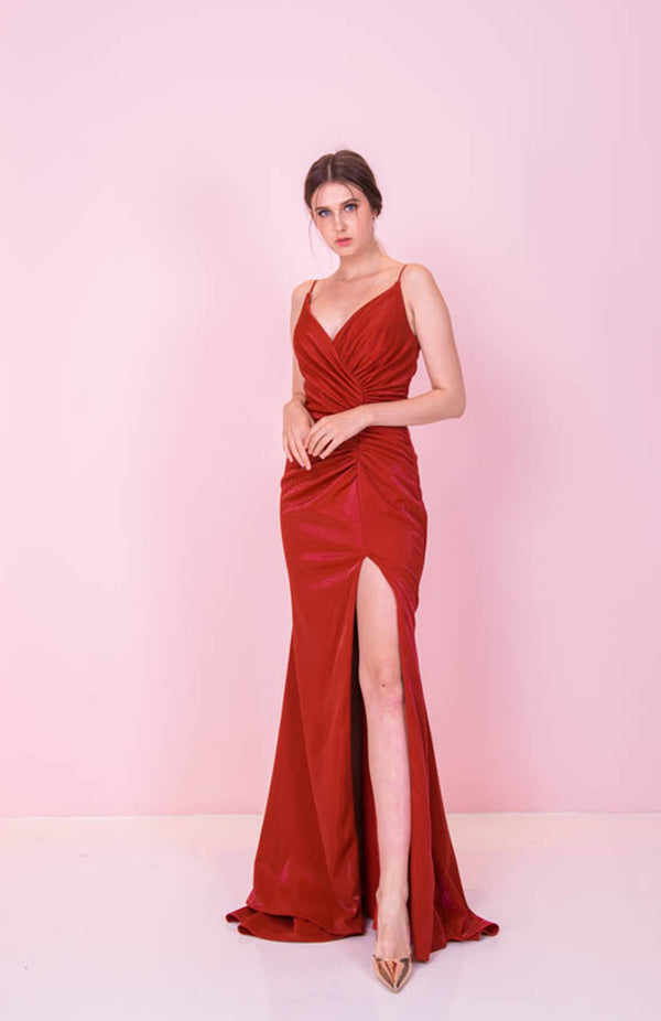 JA Chaque Red Gown