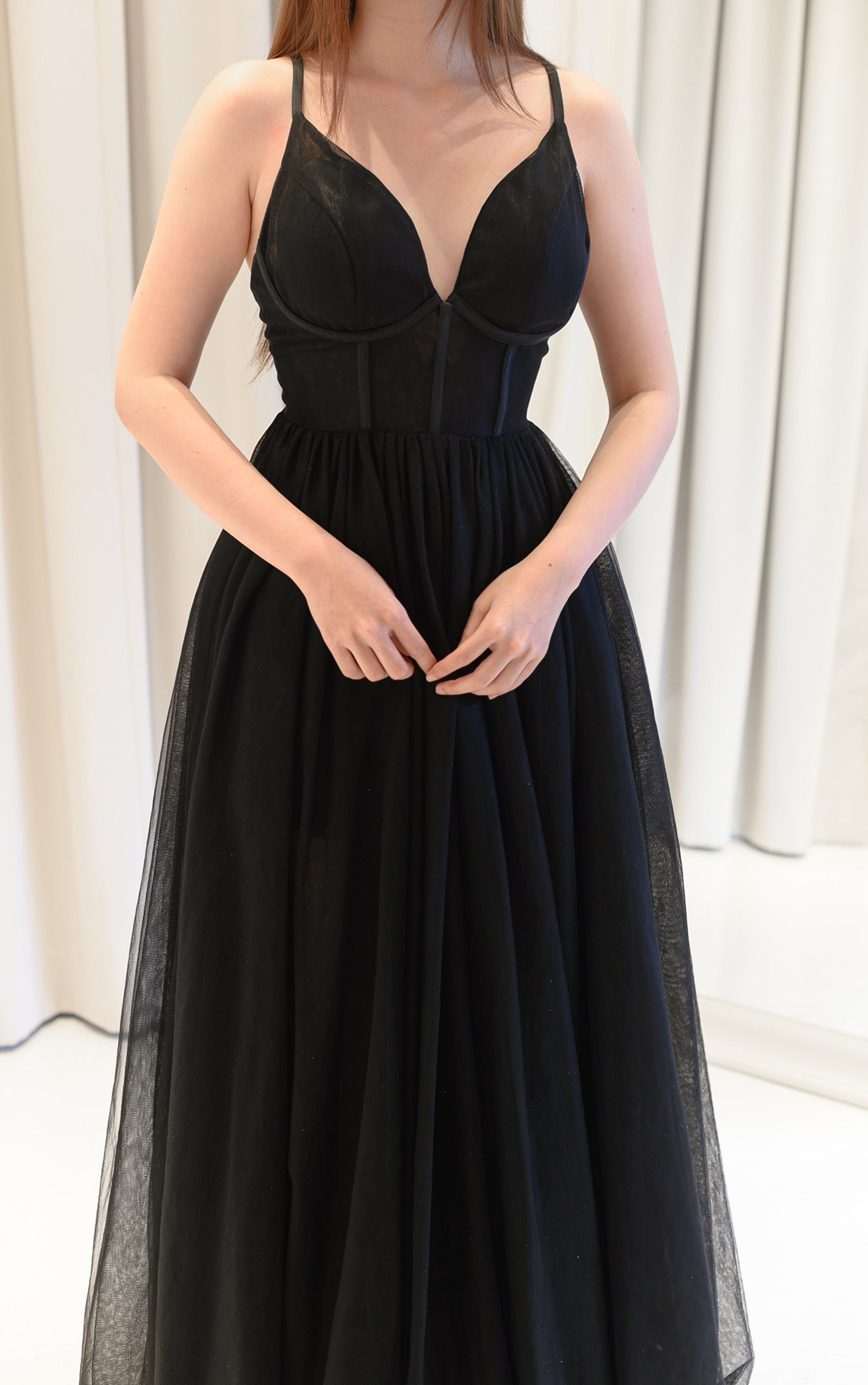 Lite Corset Black Gown – GlamEdge Dress & Gown