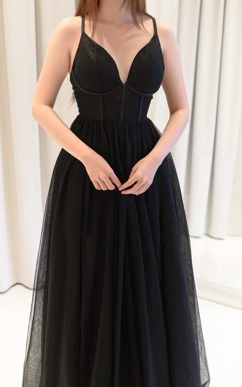 Lite Corset Black Gown
