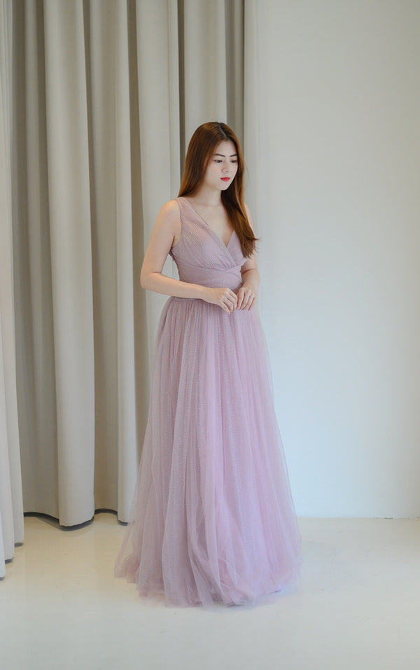 Lite Lilac Glitters Gown