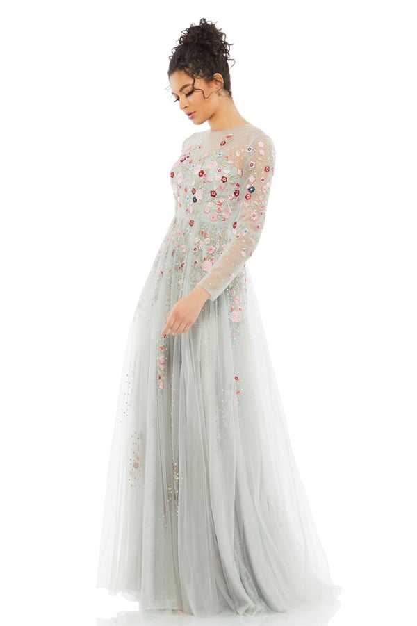 MD Stella Sage Long Sleeve Gown