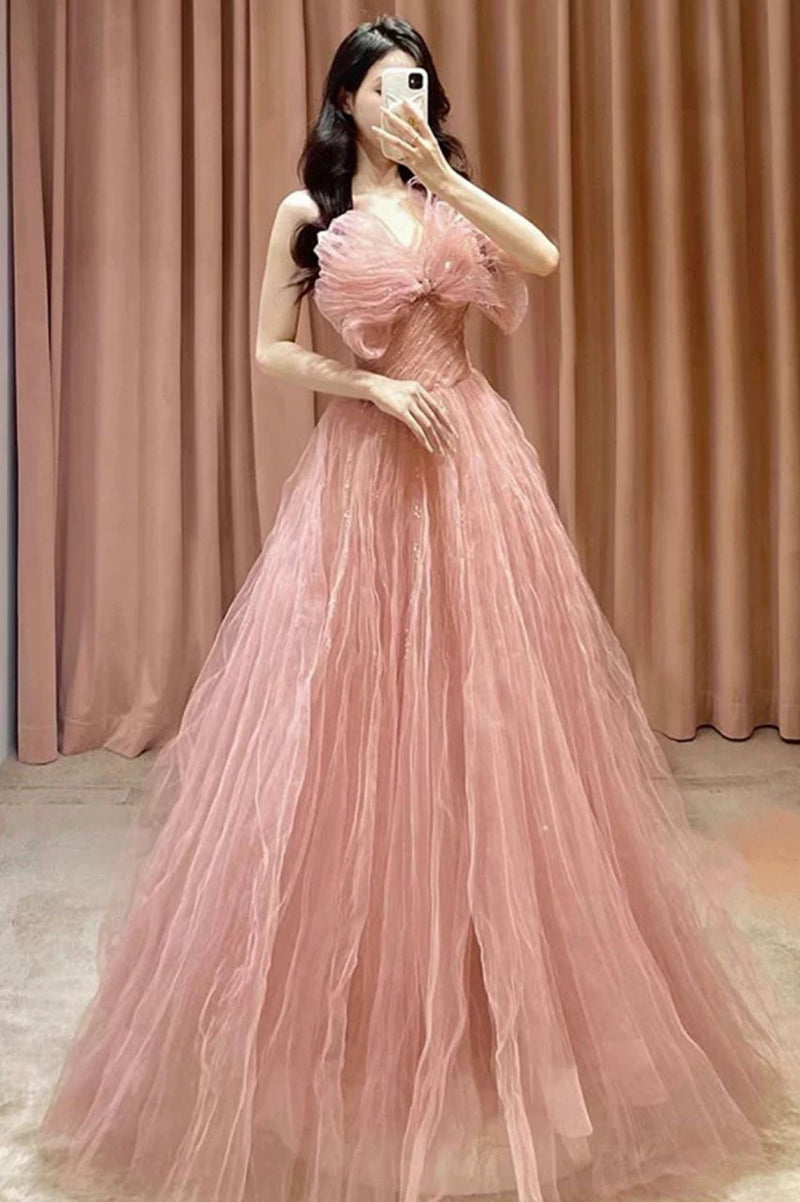 Sophea Bow Pink Gown