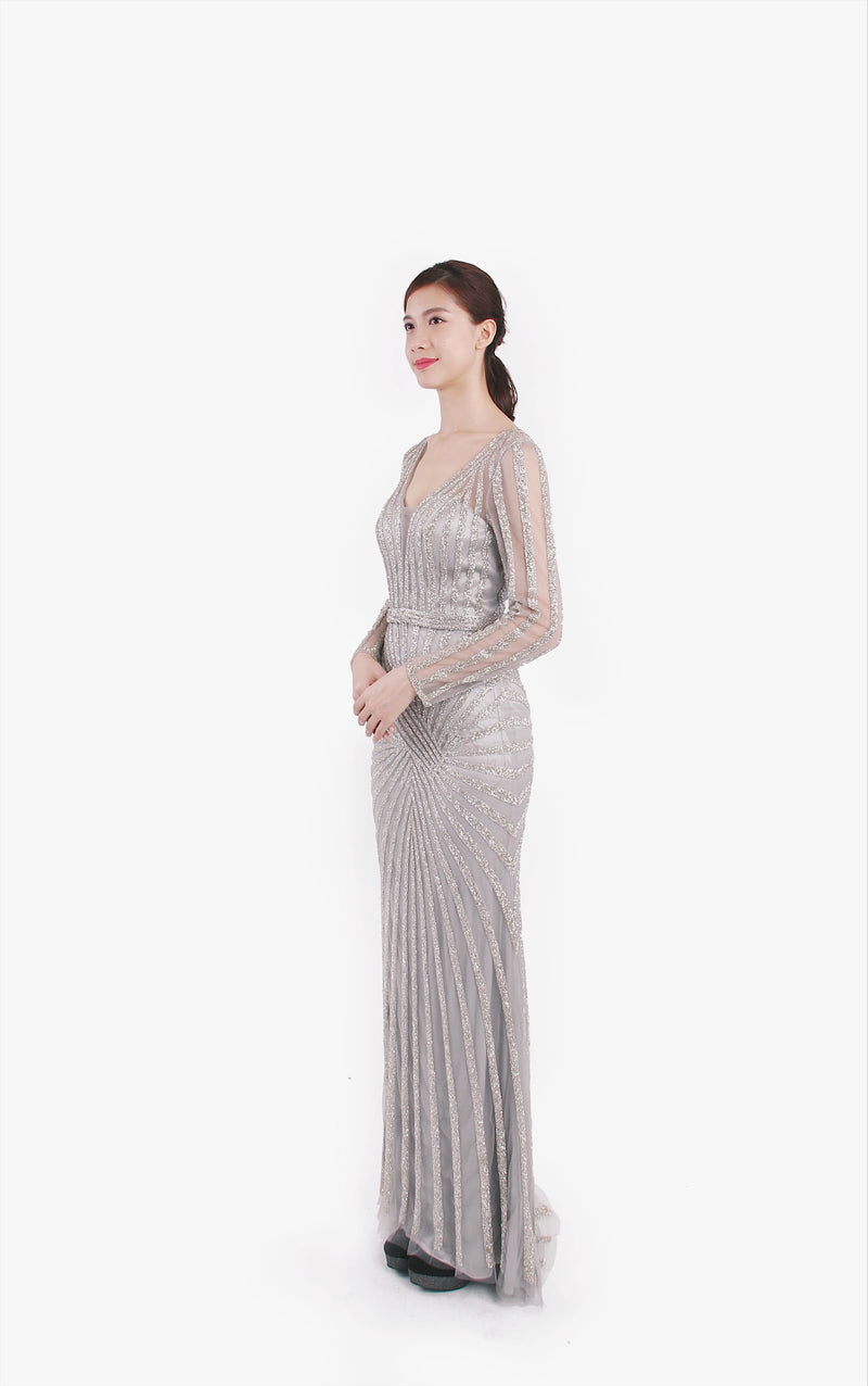 Elegant Sparkle Line Dress