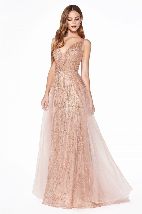 CD Glittery Rose Gold Gown