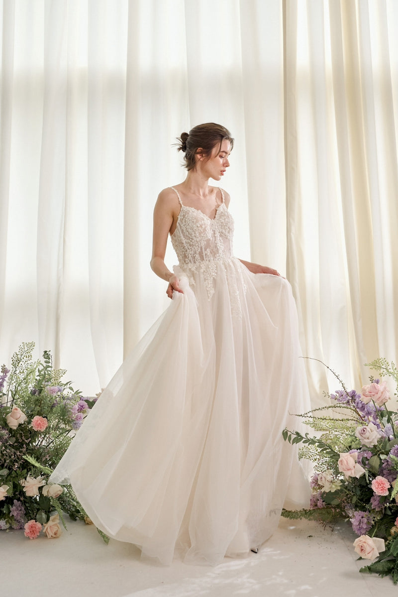 Ivy Floral Wedding Gown