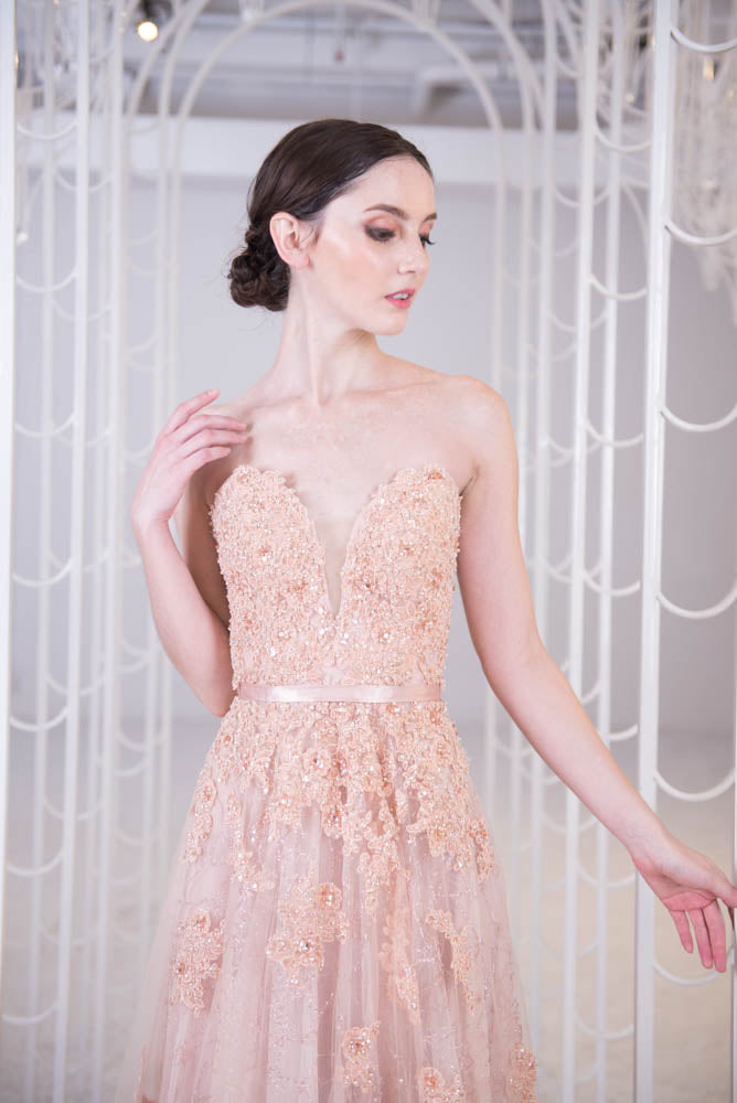 J Cafe Sweetheart Rosy Gown