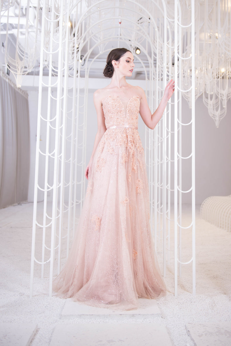 J Cafe Sweetheart Rosy Gown