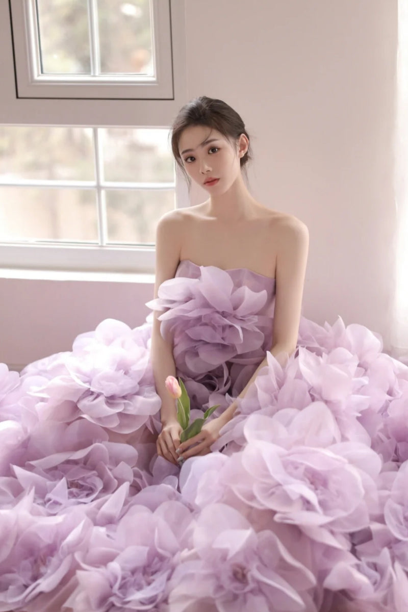 Nara Lavender Peony Gown