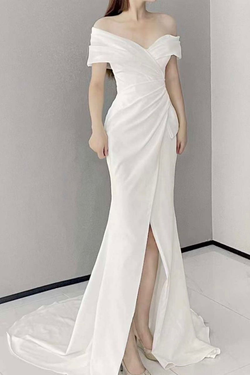 Swan Silk White Gown 2