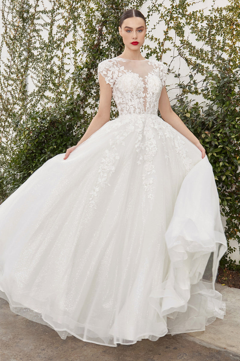 AL Willow Short Sleeve Ball Gown