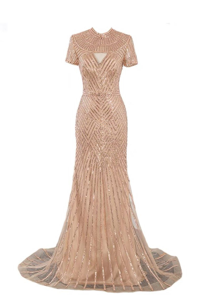 Cleopatra Golden Mermaid Gown
