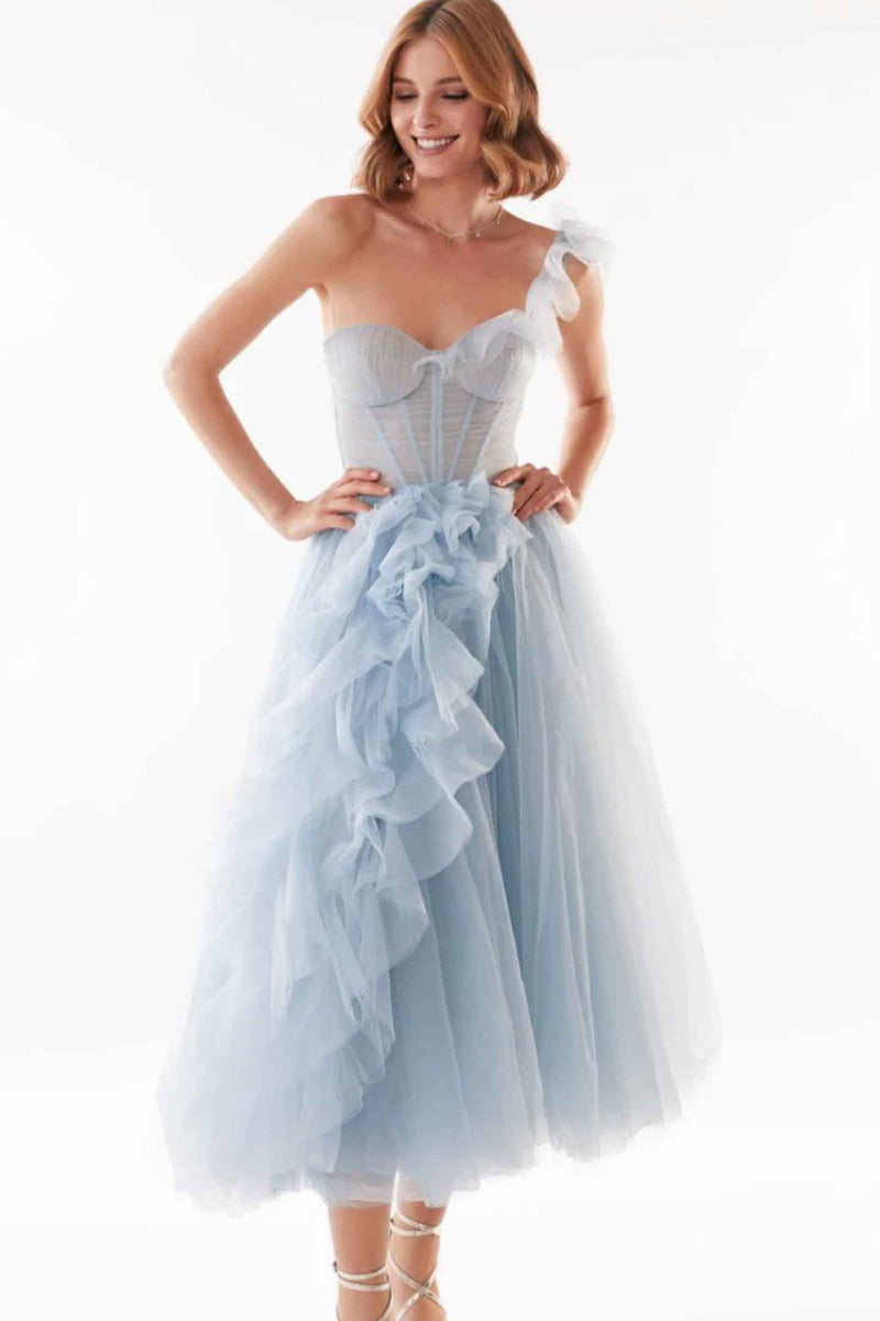 milla one shoulder tulle dress Milla Women's One-Shoulder Cocktail Tulle Dress